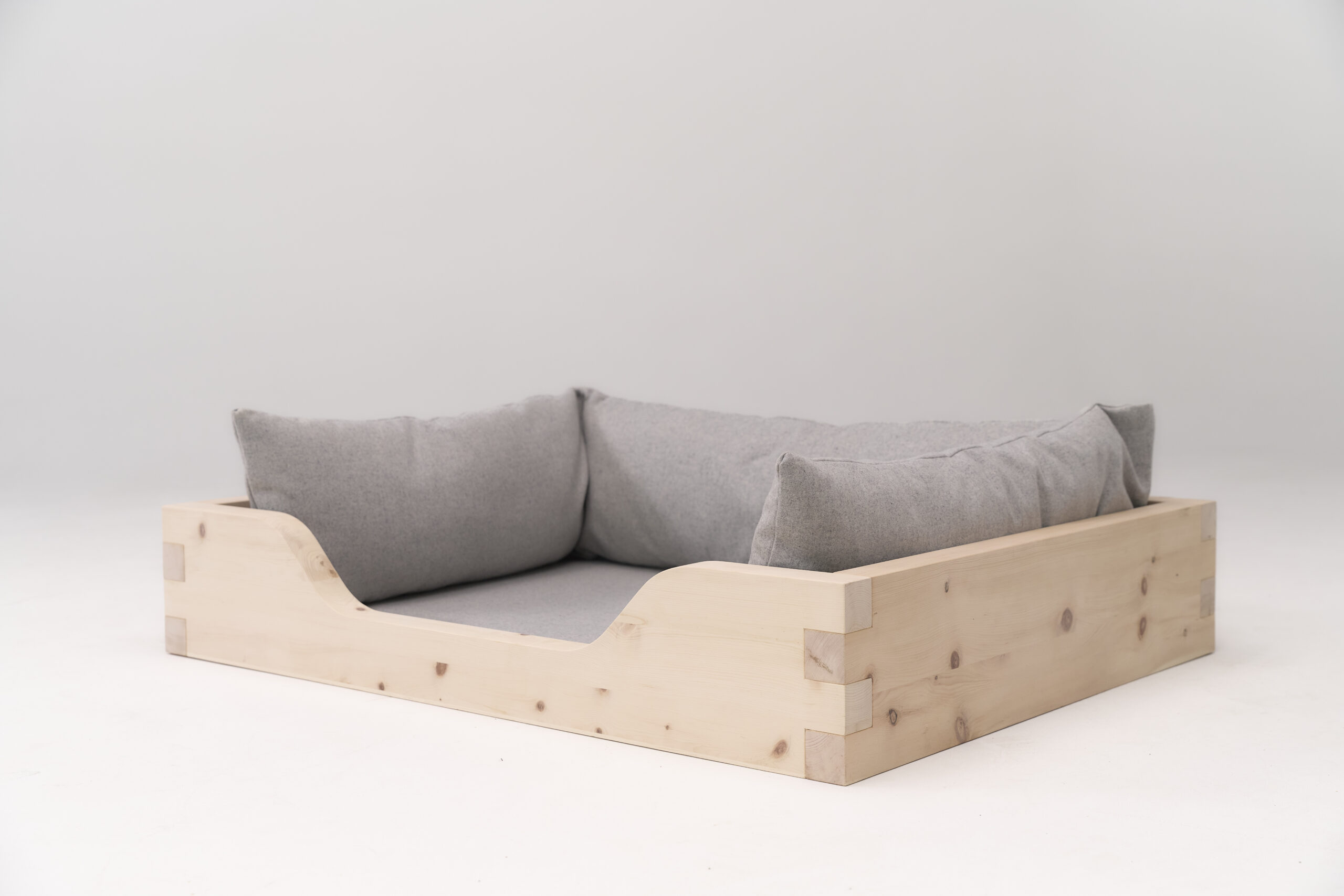 Zirben Hundebett mit Tiroler Lodenstoff – Bild 3