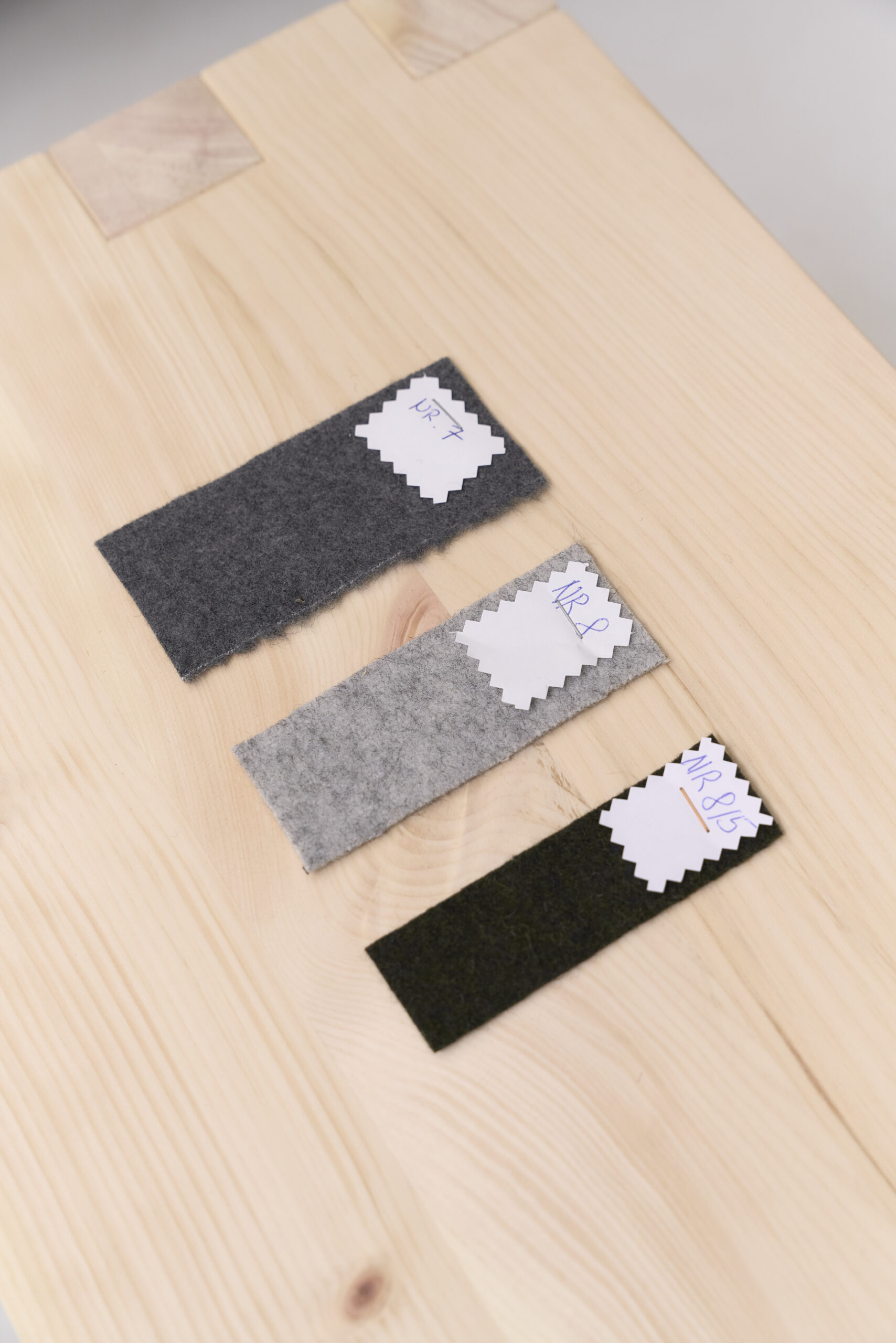 Detailaufnahme des Tiroler Lodenstoffs aus